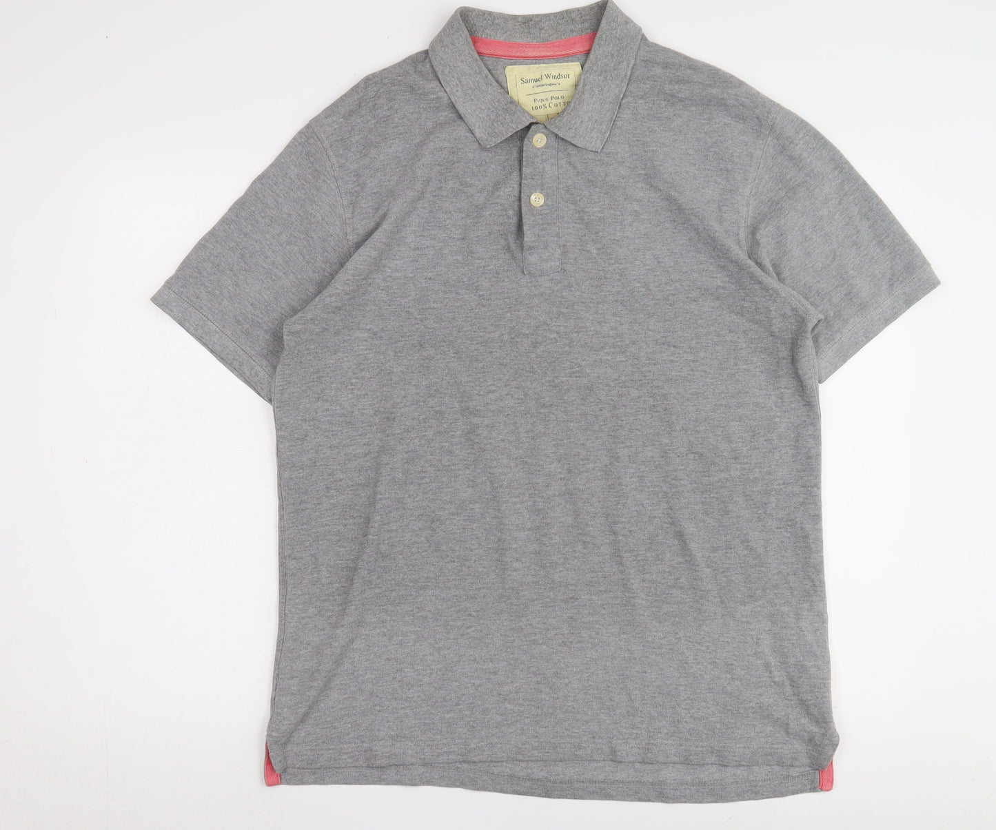 Samuel Windsor Men's Grey Polo Shirt XL