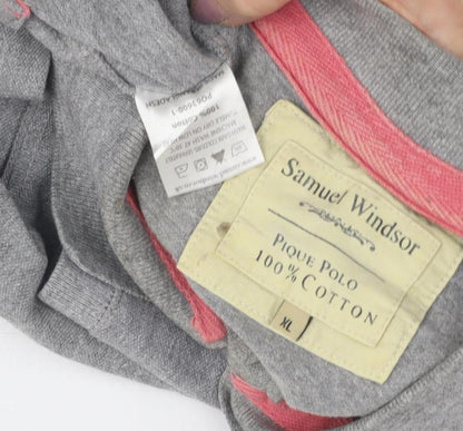 Samuel Windsor Men's Grey Polo Shirt XL