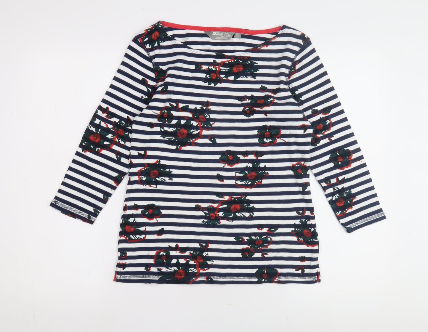 Mountain Warehouse Women's Striped Floral Top Size 10