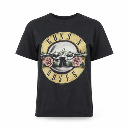 Front view of Fruit of the Loom Black Guns N' Roses T-Shirt S