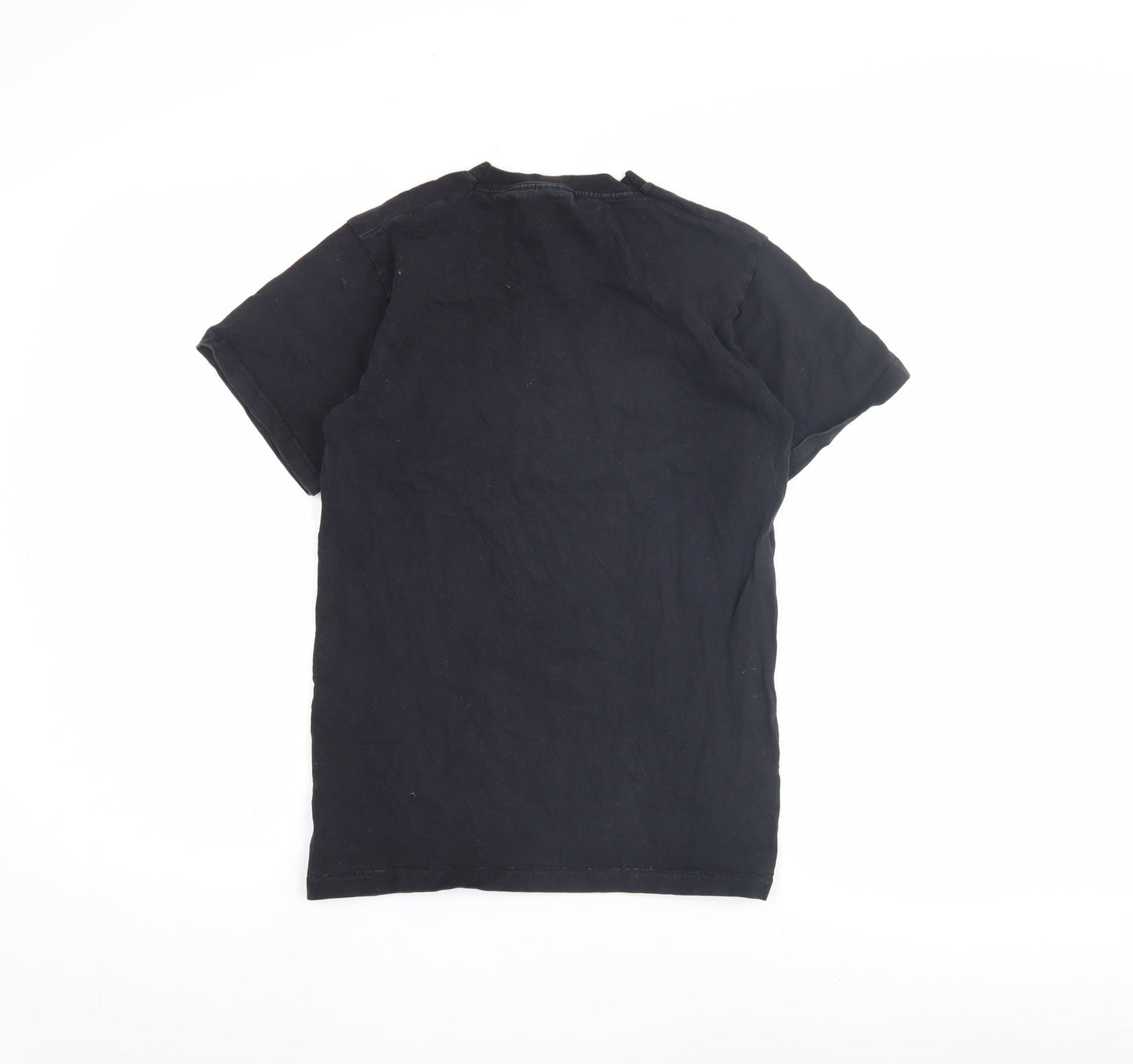 Unisex Adults UK Size S Fruit of the Loom Black Basic T-Shirt