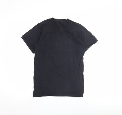 Unisex Adults UK Size S Fruit of the Loom Black Basic T-Shirt