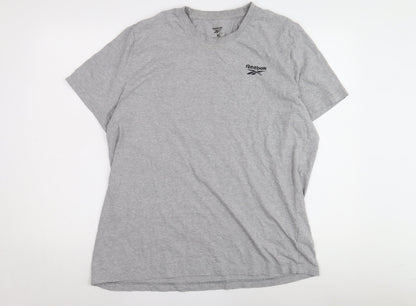Reebok Men's Grey XL Crew Neck T-Shirt