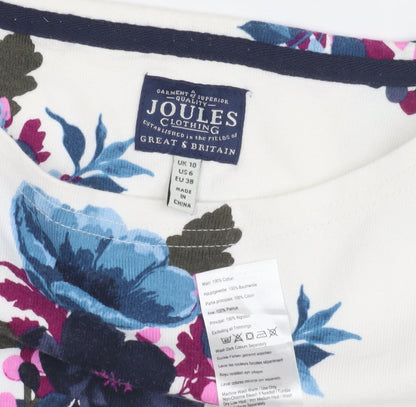 Womens UK Size 10 Joules Multicoloured Basic T-Shirt