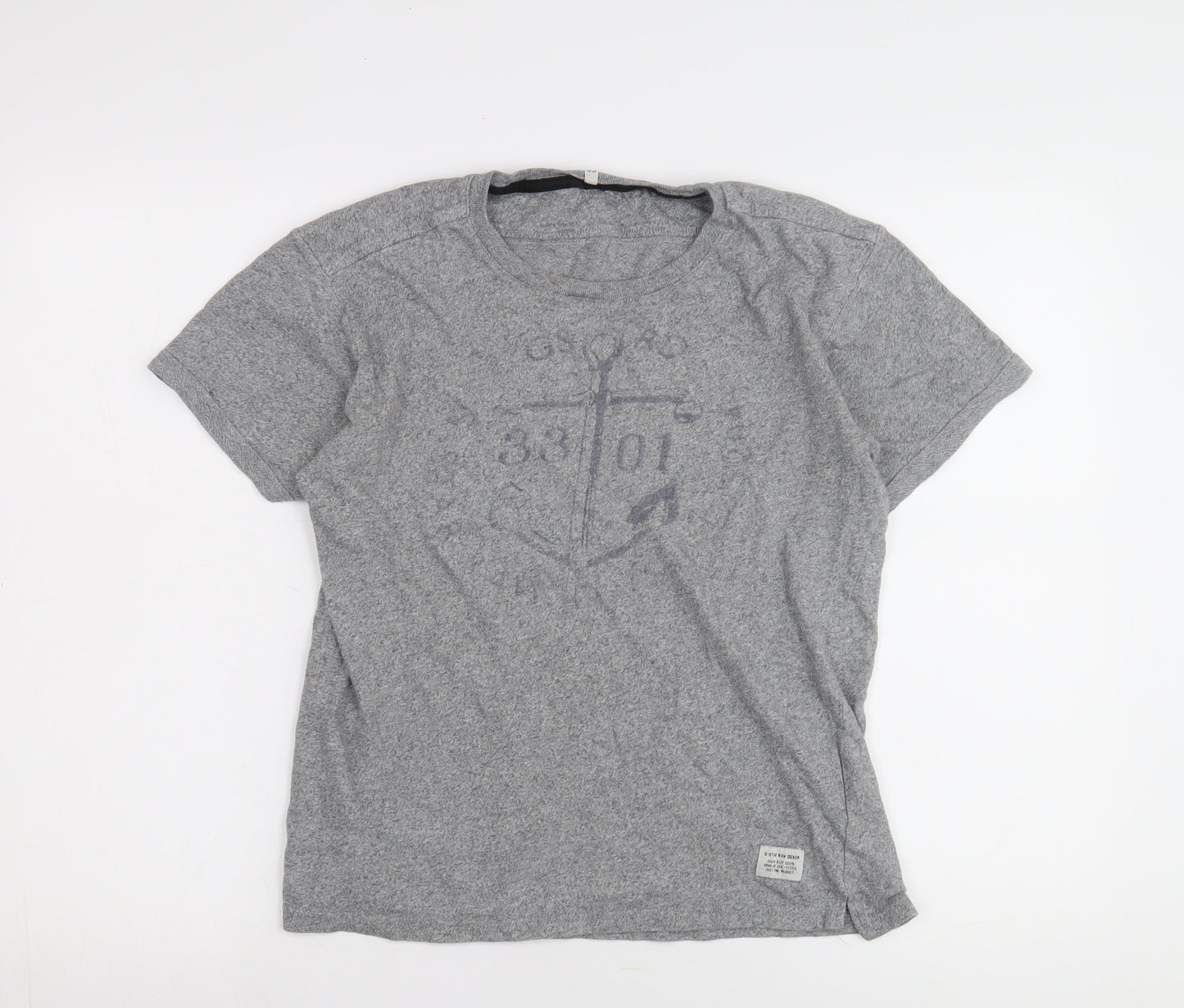 Unisex Adults UK Size M G-Star Grey Basic T-Shirt