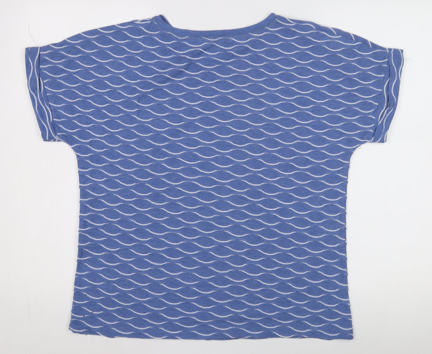 Womens UK Size 14 Phase Eight Blue Basic T-Shirt
