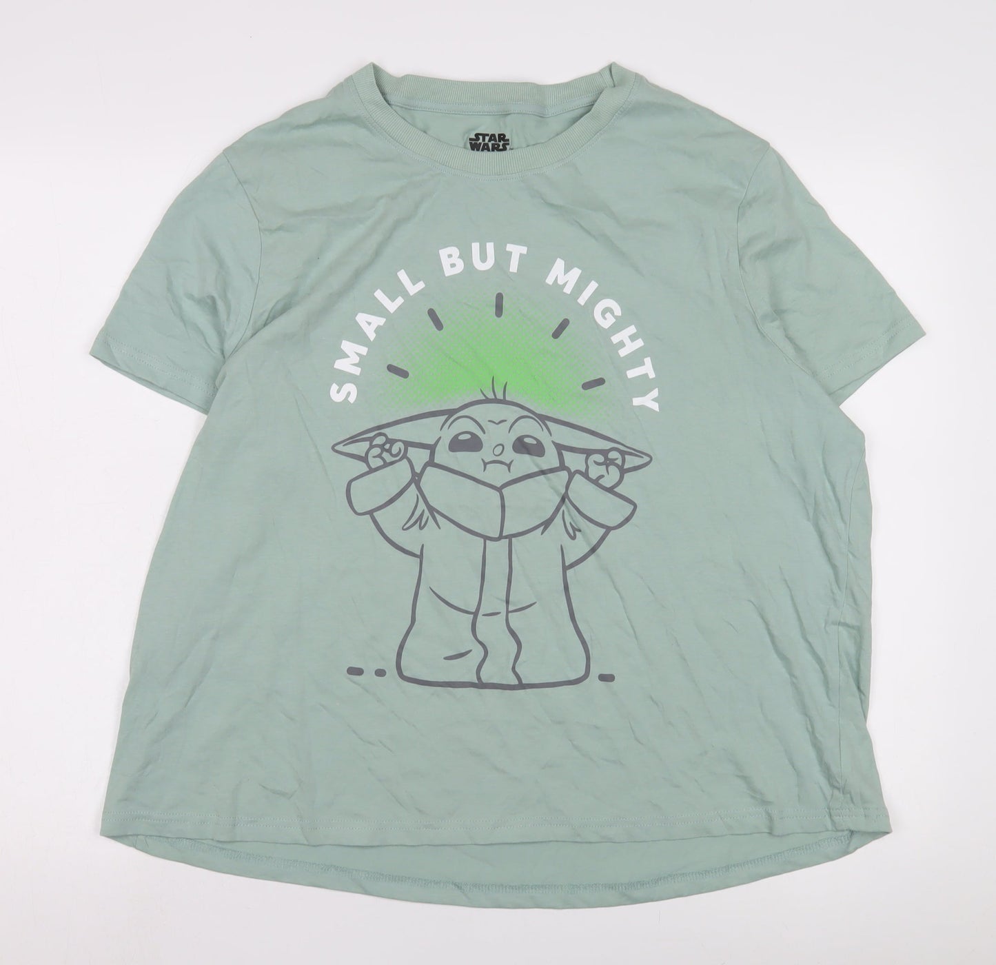 Unisex Adults UK Size XL Star Wars Green Basic T-Shirt
