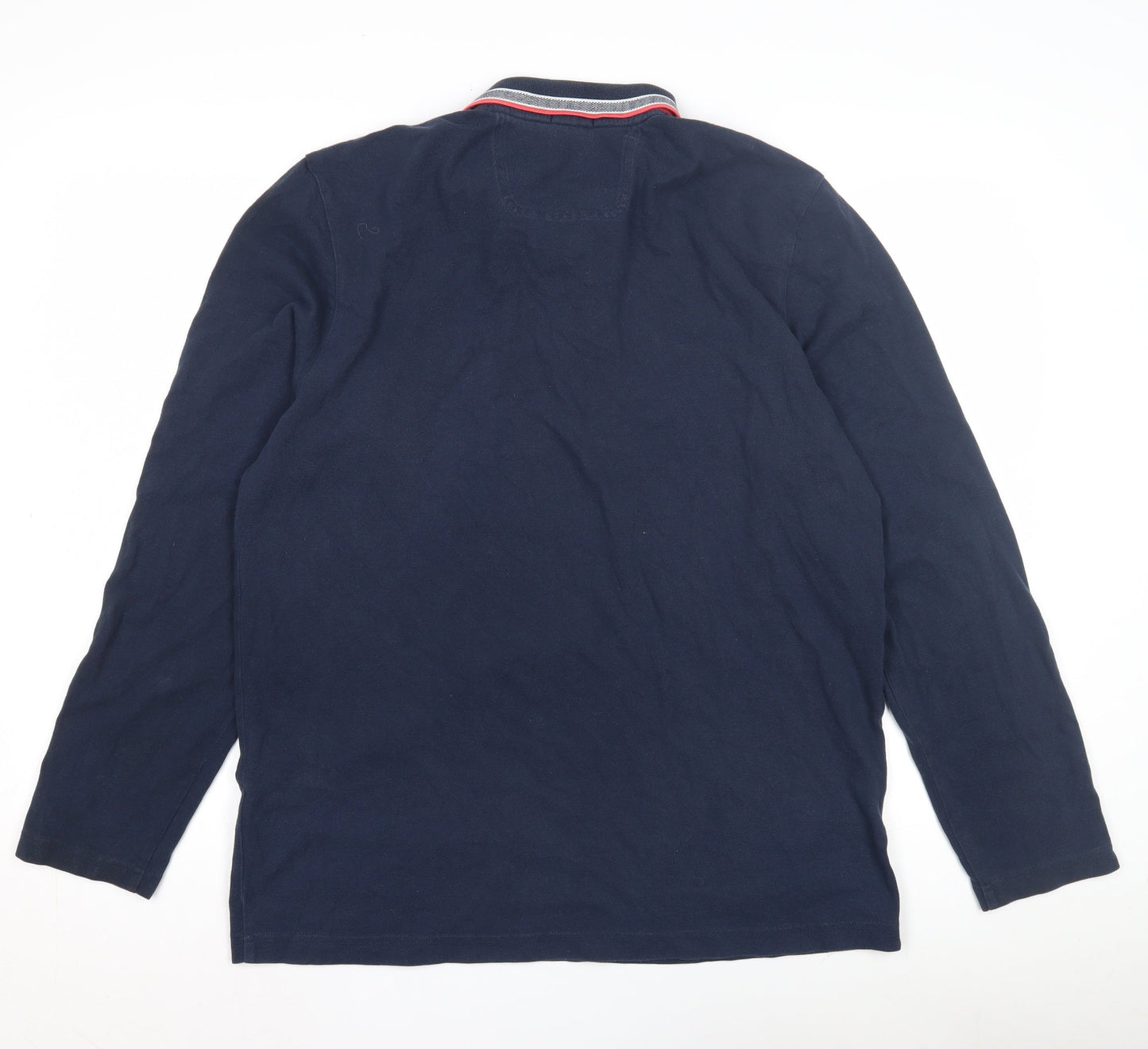 Hugo Boss Men's Blue XL Long Sleeve Polo Shirt