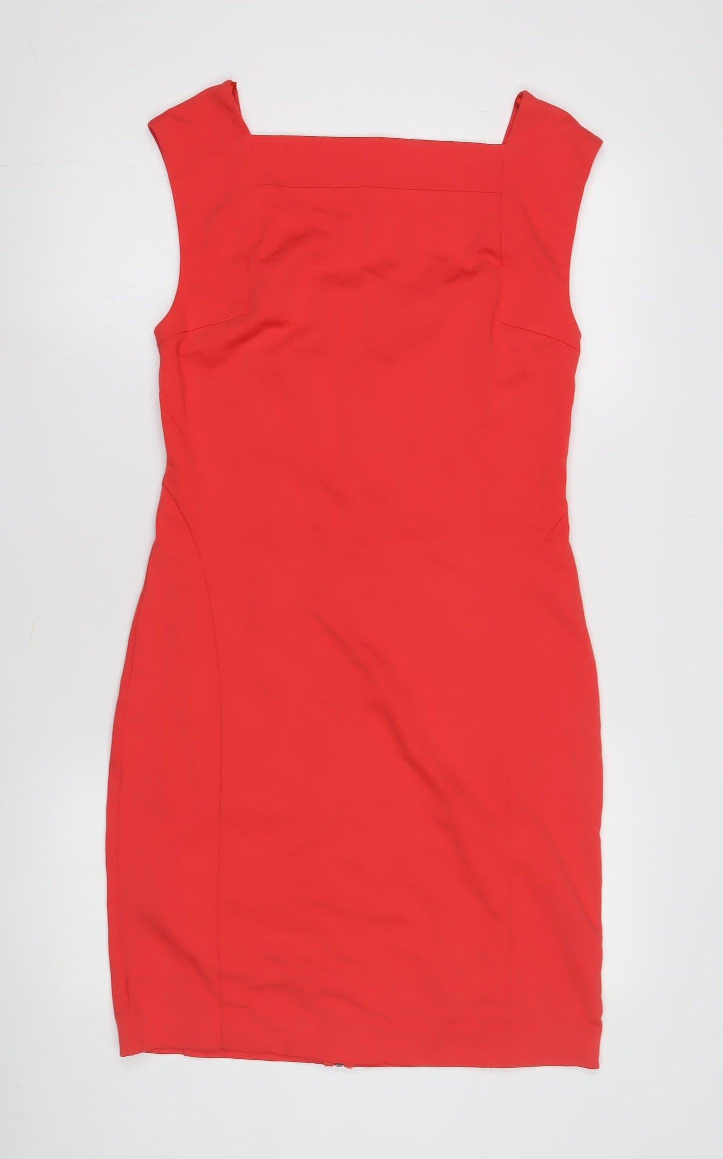 Mango Red Sheath Dress, Women, Size 12, Party Wear