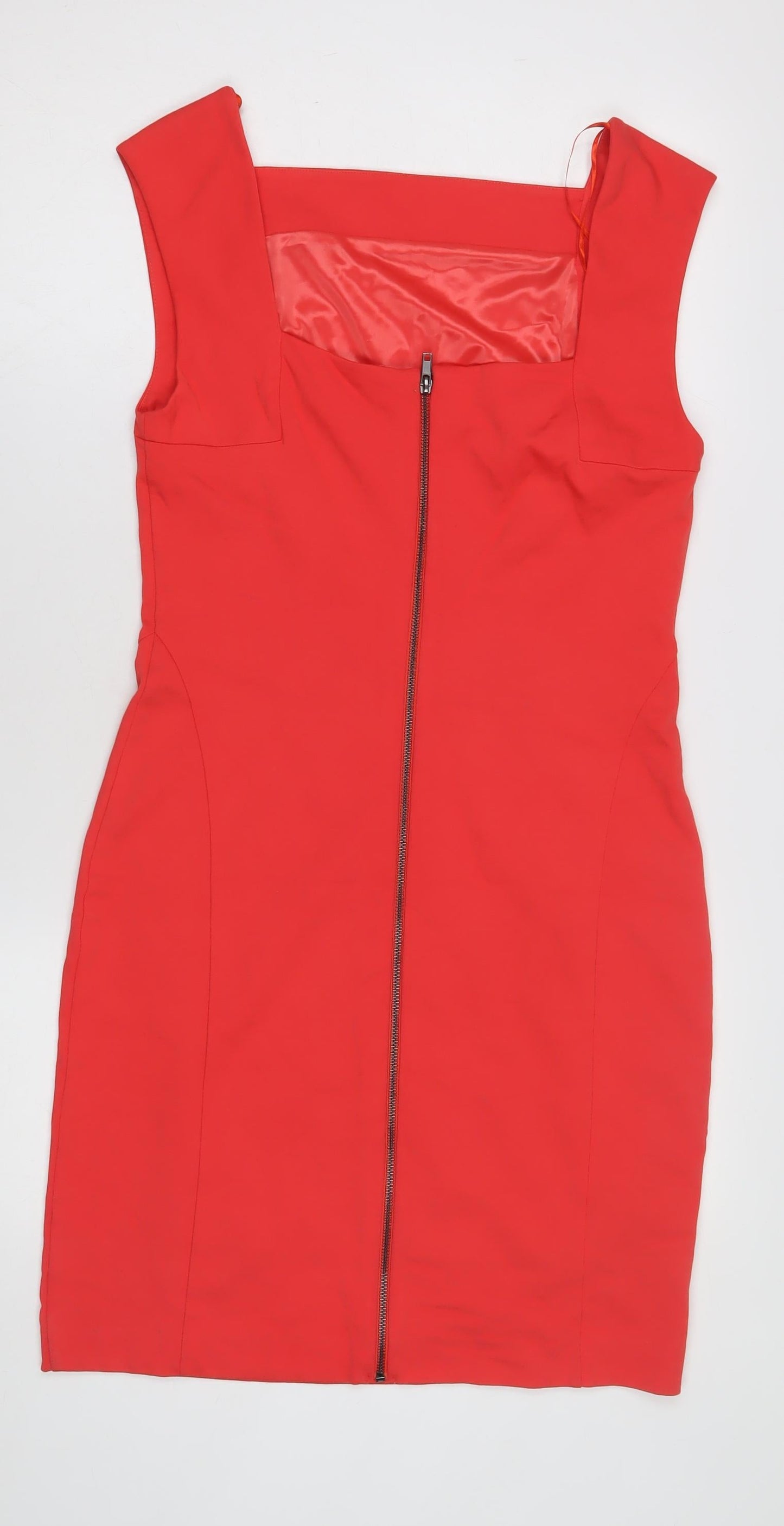 Mango Red Sheath Dress, Women, Size 12, Party Wear