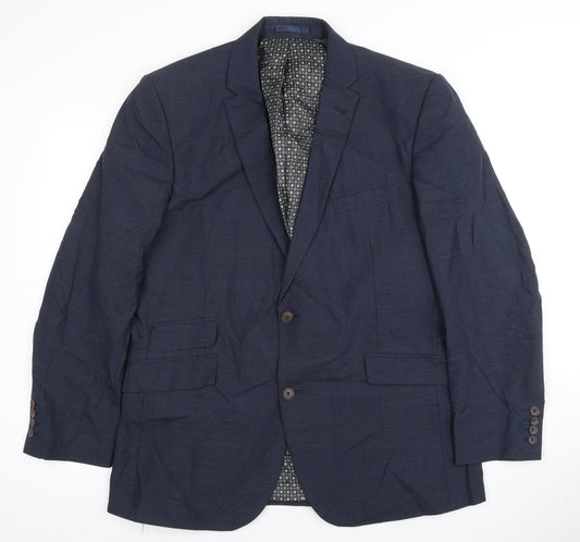 Mens UK Size 44 Racing Green Regular Blue Suit Jacket