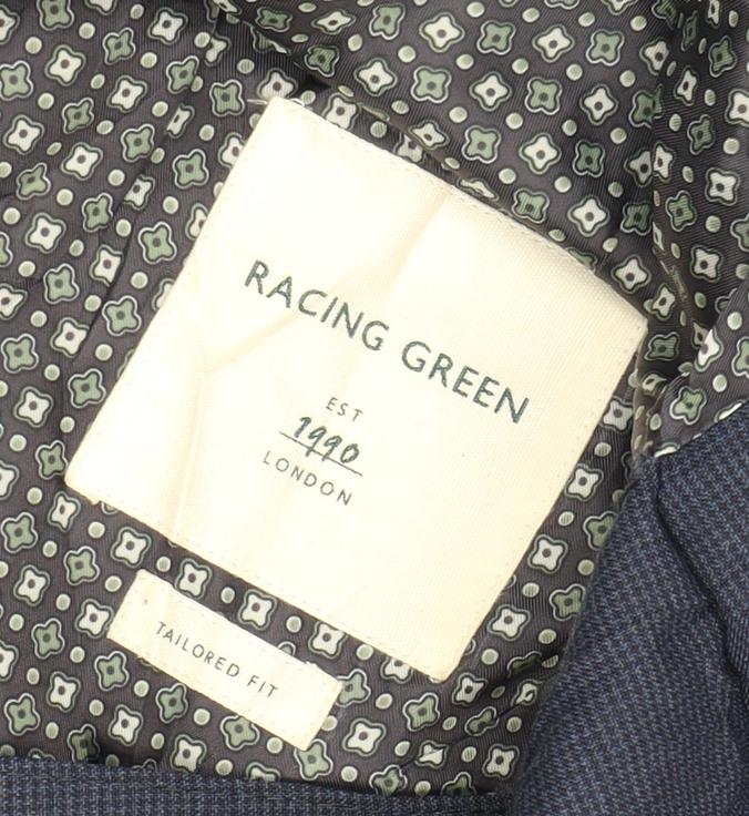 Mens UK Size 44 Racing Green Regular Blue Suit Jacket