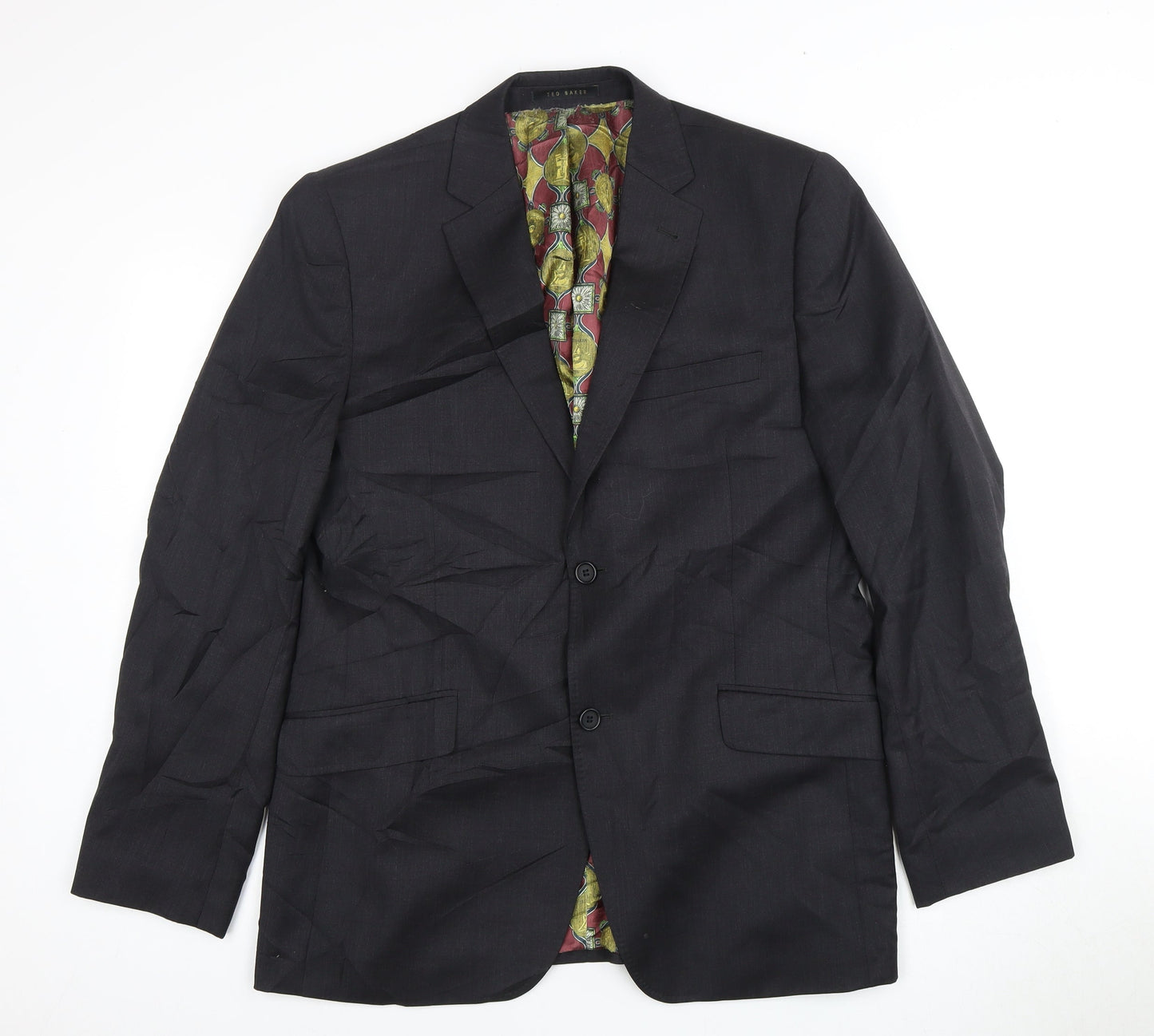 Mens UK Size 40 Ted Baker Regular Black Suit Jacket