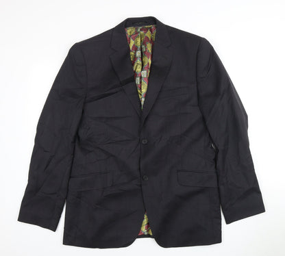 Mens UK Size 40 Ted Baker Regular Black Suit Jacket
