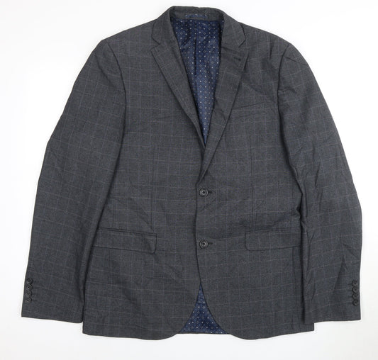 Mens UK Size 42 NEXT Regular Grey Suit Jacket