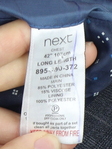 Mens UK Size 42 NEXT Regular Grey Suit Jacket
