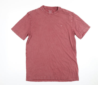 Mens UK Size S American Eagle Red  T-Shirt