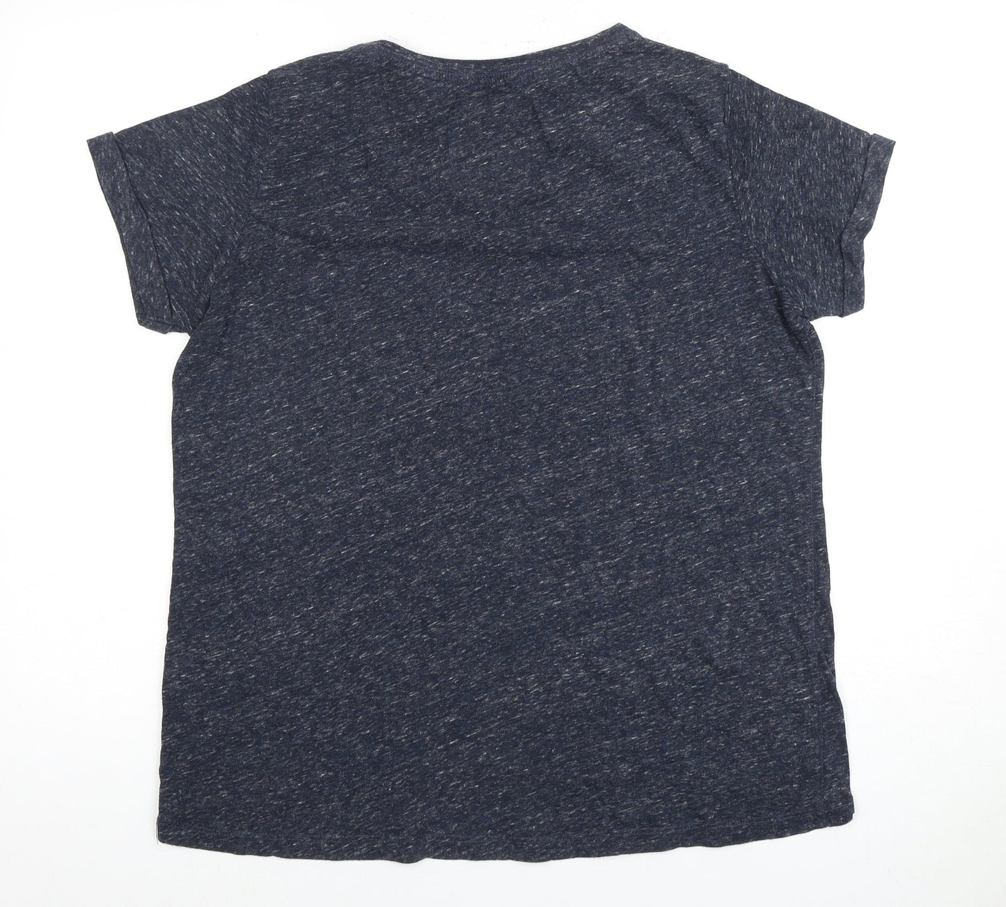 Unisex Adults UK Size S Superdry Blue Basic T-Shirt