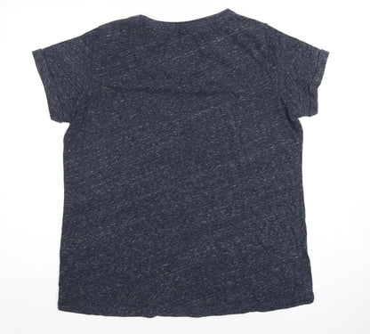 Unisex Adults UK Size S Superdry Blue Basic T-Shirt