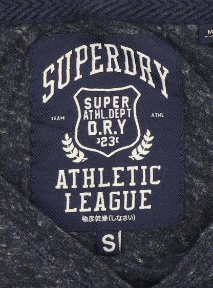 Unisex Adults UK Size S Superdry Blue Basic T-Shirt