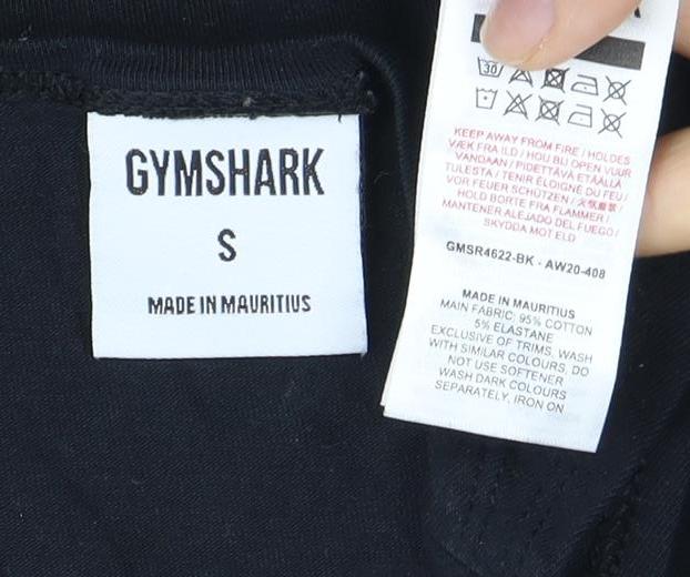 Mens UK Size S Gymshark Black  T-Shirt