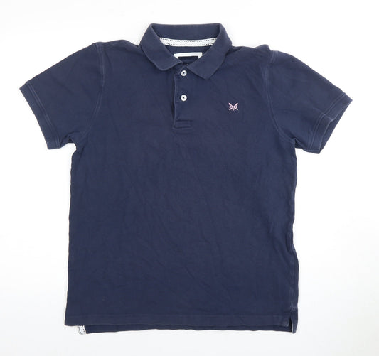 J.Crew Men's Blue Cotton Polo Shirt - M