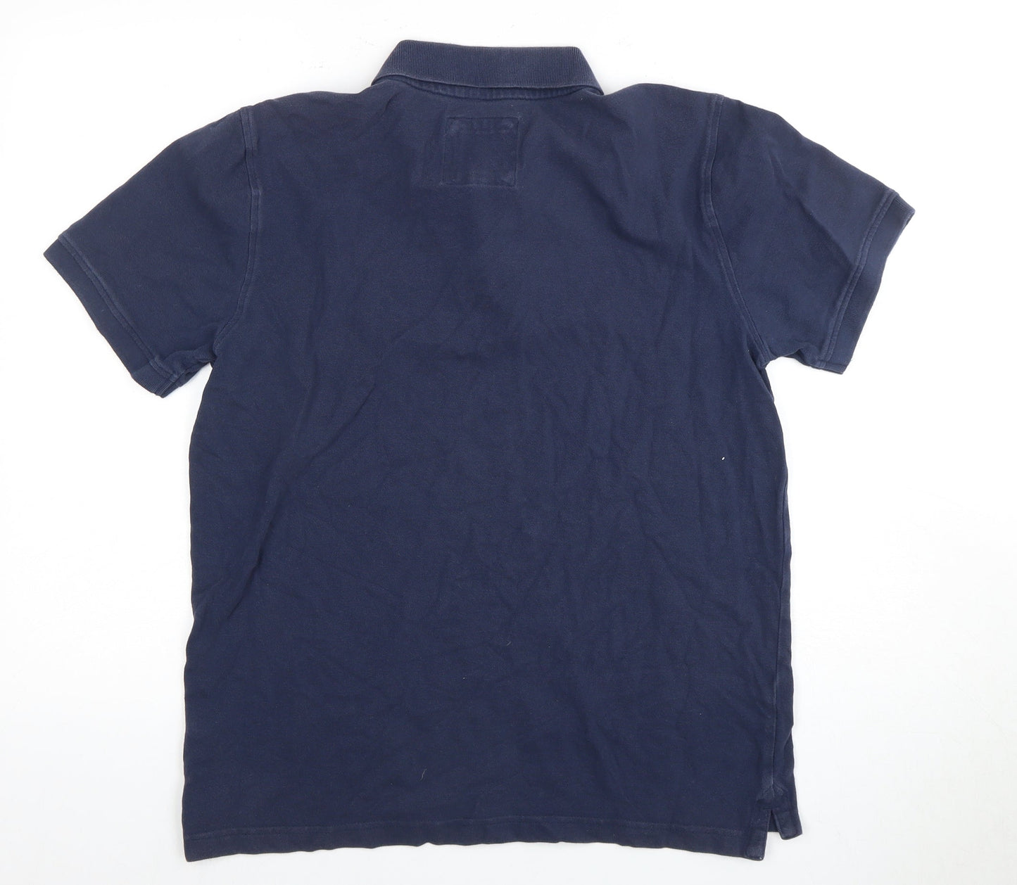 J.Crew Men's Blue Cotton Polo Shirt - M