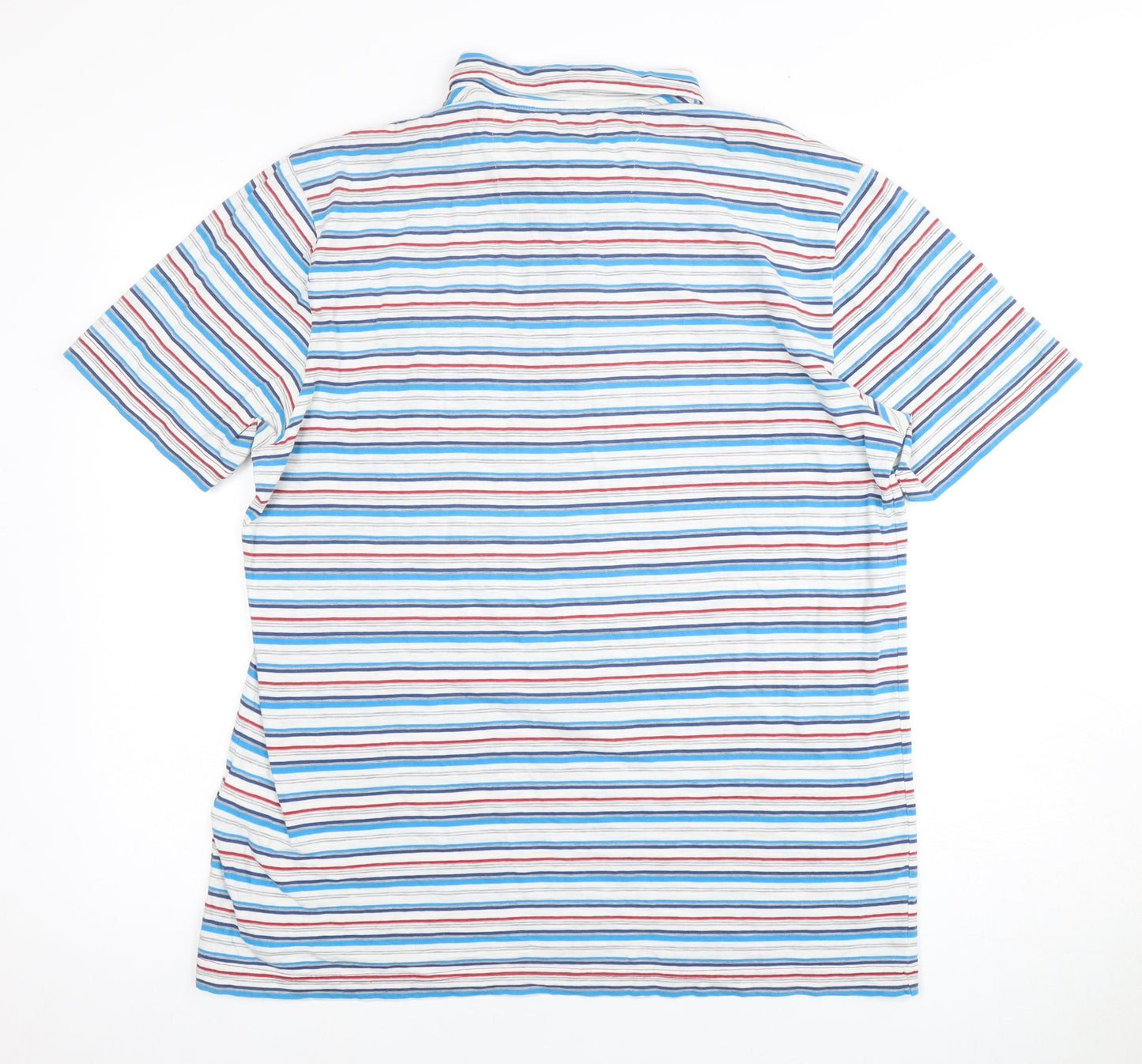 John Lewis Men's Multicoloured Striped Polo, S