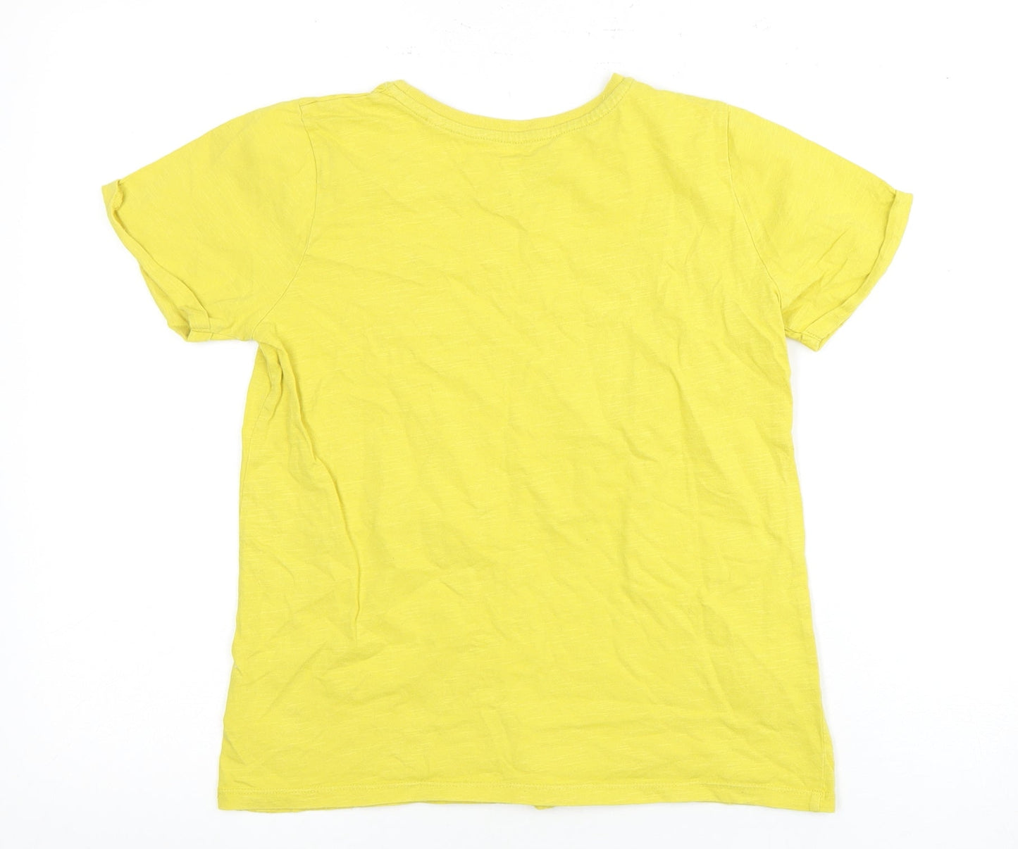 Boden Girls Yellow Cotton Crew Neck T-Shirt 11-12 Years