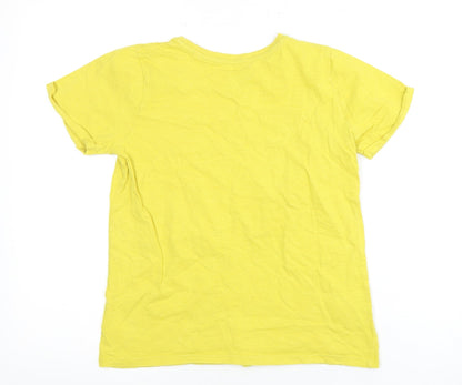 Boden Girls Yellow Cotton Crew Neck T-Shirt 11-12 Years