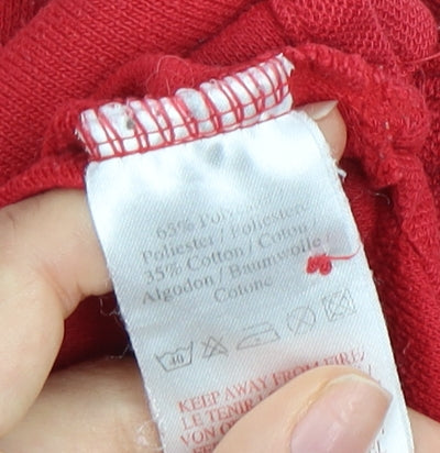 Umbro Men's Red Polo Shirt, Size L, Casual Style