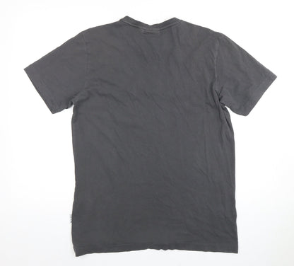 Nicce Men's Black S T-Shirt Crew Neck Logo Short Sleeve