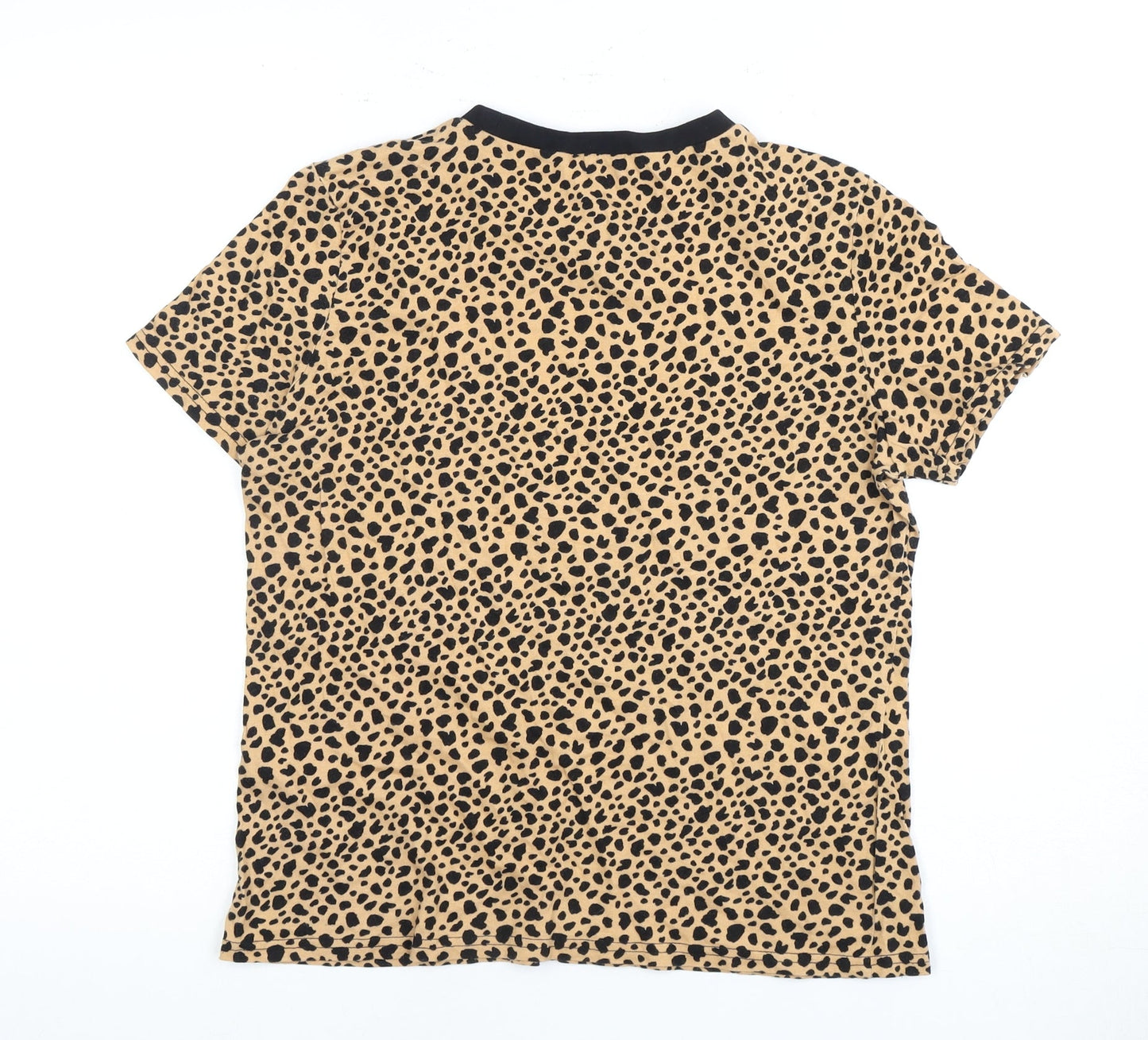 Womens UK Size UK 12 Warehouse Beige Basic T-Shirt