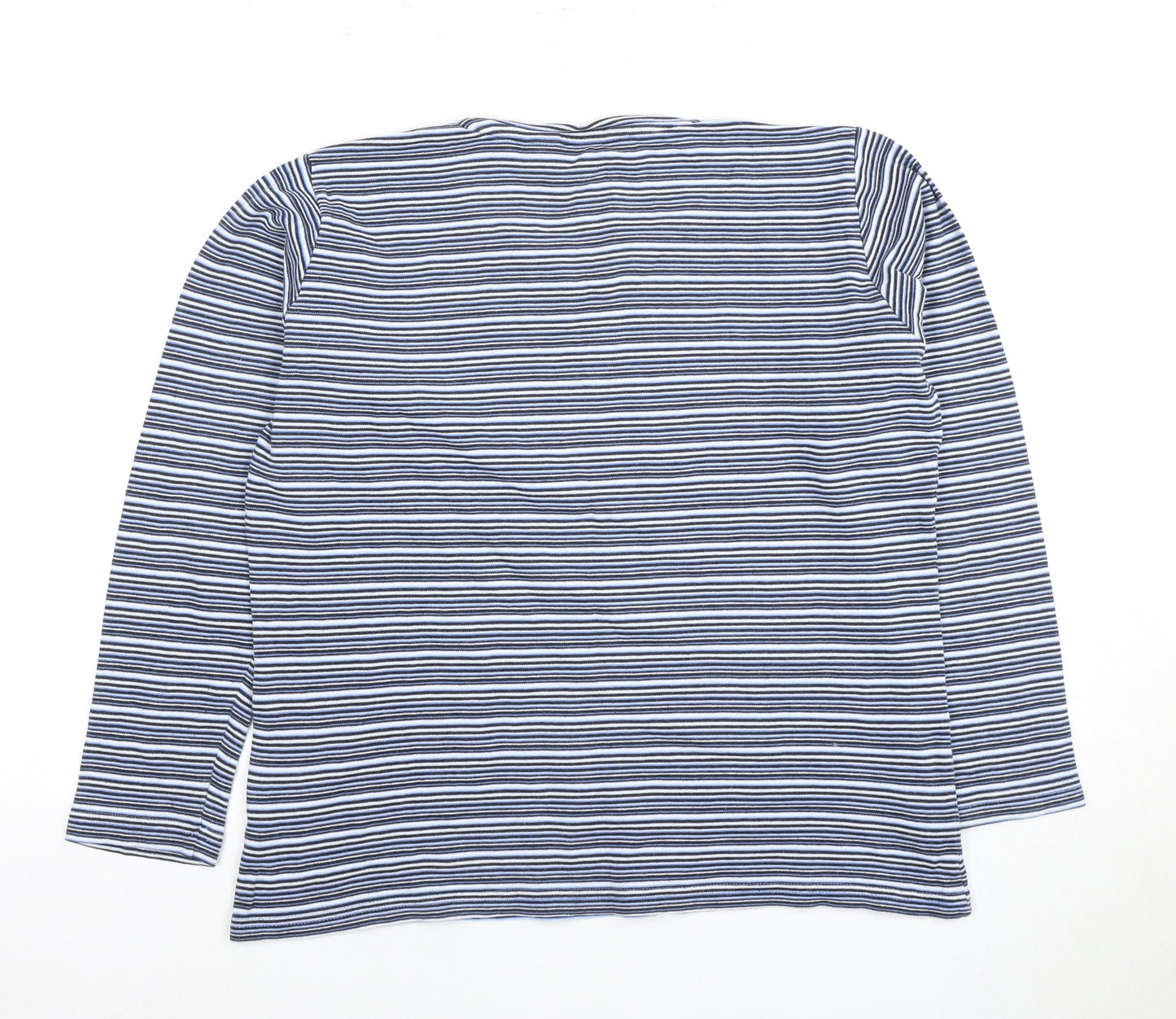 Womens UK Size 14 Isle Blue Basic T-Shirt