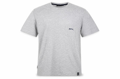 Unisex Adults UK Size M Slazenger Grey Basic T-Shirt