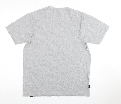 Unisex Adults UK Size M Slazenger Grey Basic T-Shirt