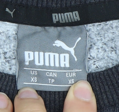 Mens UK Size XS PUMA Black Pullover Sweatshirt
