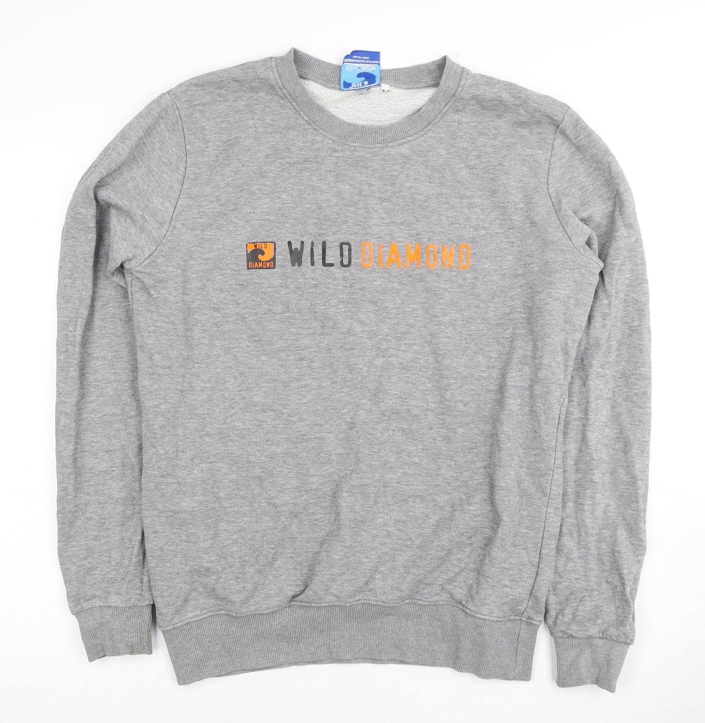 Wild Diamond Men's Grey Pullover Sweatshirt M