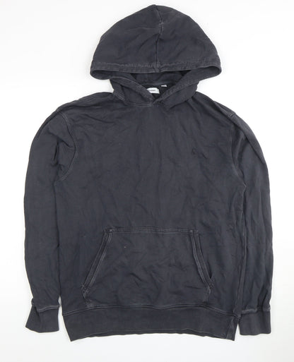 Mens UK Size M JACK & JONES Black Pullover Hoodie