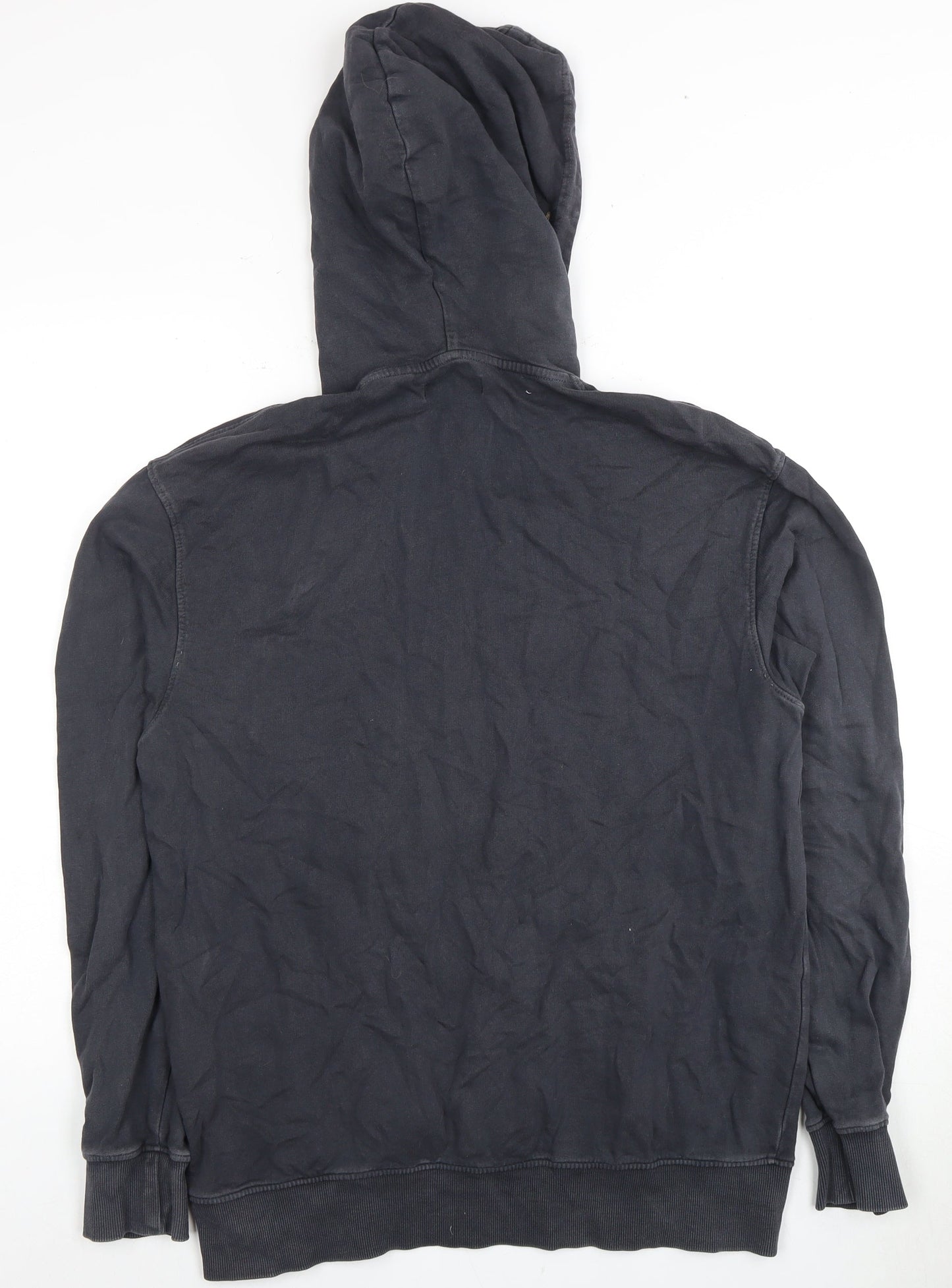 Mens UK Size M JACK & JONES Black Pullover Hoodie