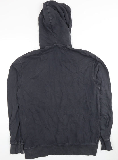 Mens UK Size M JACK & JONES Black Pullover Hoodie