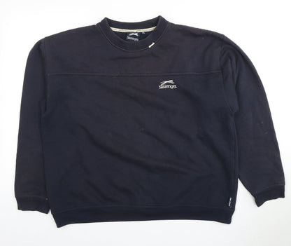 Mens UK Size XL Slazenger Black Pullover Sweatshirt
