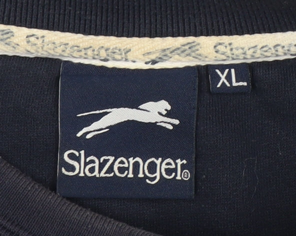 Mens UK Size XL Slazenger Black Pullover Sweatshirt