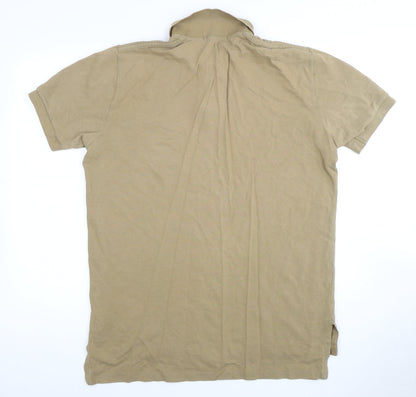 Ralph Lauren Men's Beige Polo Shirt M