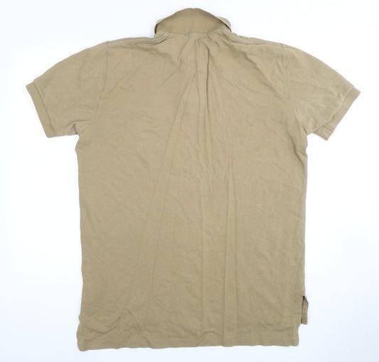 Ralph Lauren Men's Beige Polo Shirt M