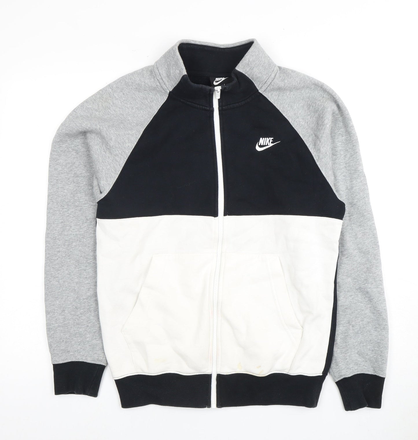 Mens UK Size XS Nike Grey Full Zip Hoodie