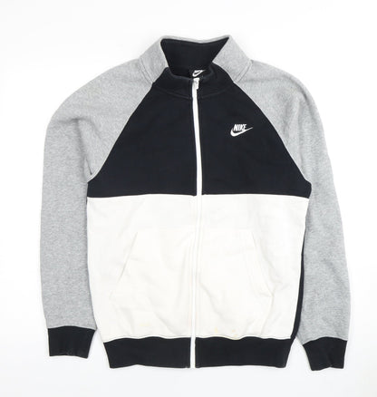 Mens UK Size XS Nike Grey Full Zip Hoodie