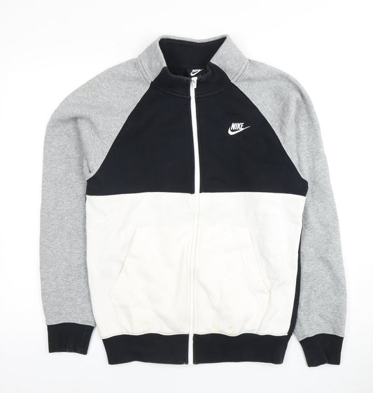 Mens UK Size XS Nike Grey Full Zip Hoodie