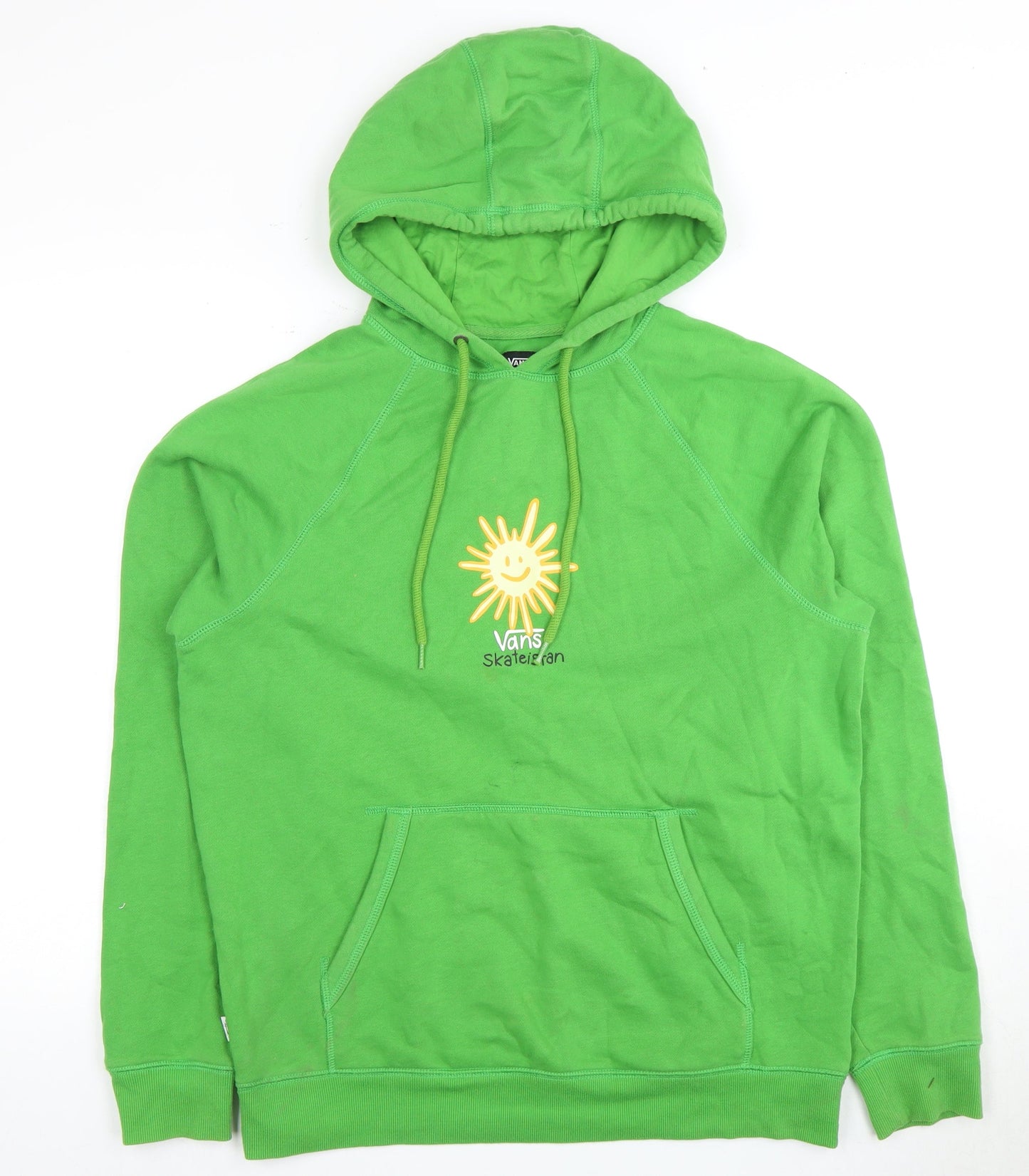 Vans Men's Green Medium Pullover Skateboarding Hoodie