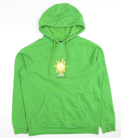 Vans Men's Green Medium Pullover Skateboarding Hoodie